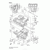 Схема вузла: Картер двигуна для Suzuki GSX1300 Hayabusa