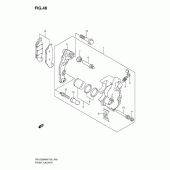 Схема узла: Передний тормозной суппорт для Suzuki DR125