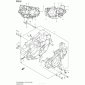 Схема узла: Картер двигателя для Suzuki DR-Z400 DR-Z400SM