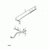 Схема вузла: Заднє гальмо для Suzuki TS250