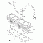 Схема вузла: Циліндр для Suzuki RF900