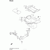 Схема узла: Держатель инструмента для Suzuki VZR1800 Boulevard M109R B.O.S.S