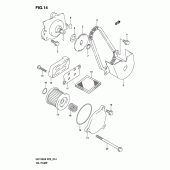 Схема вузла: Масляний насос для Suzuki UH125 Burgman