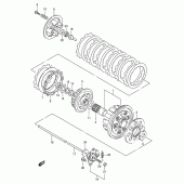Схема вузла: Зчеплення для Suzuki GSF600 Bandit S
