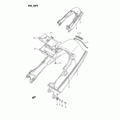 Схема узла: Задний подседельный обтекатель (Model l) для Suzuki GSX1100