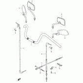 Схема вузла: Кермо & Тросики для Suzuki LS650 Savage