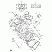 Схема вузла: Головка циліндра (Front) для Suzuki VS600 Intruder 600