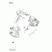 Схема вузла: Паливна рейка & Інжектор для Suzuki DL1000 V-Strom
