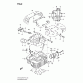 Схема вузла: Головка циліндра для Suzuki EN125
