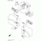 Схема вузла: Ручки керма (An650Zl5 E28) для Suzuki AN650 Burgman (EU analogue of SkyWave)