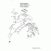 Схема вузла: Заднє крило (Model r/s) для Suzuki DR650 DR650S