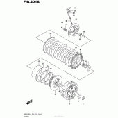 Схема вузла: Зчеплення для Suzuki DR650 DR650SE