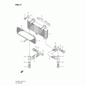Схема узла: Масляный охладитель для Suzuki DL1000 V-Strom