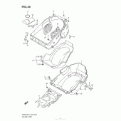 Схема вузла: Багажник для шолома для Suzuki AN400 Burgman (EU analogue of SkyWave)