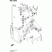 Схема узла: Патрубок системы охлаждения (Vl1500Bl7 E28) для Suzuki VL1500 Boulevard C90T B.O.S.S
