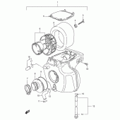 Схема узла: Воздушный фильтр для Suzuki DF125