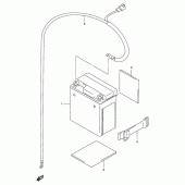 Схема вузла: Акумулятор для Suzuki DF125
