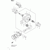 Схема узла: Коленчатый вал & Поршень для Suzuki UH200 Burgman