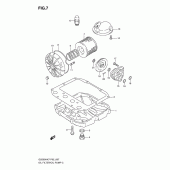 Схема вузла: Oil filter-oil pump для Suzuki GS500