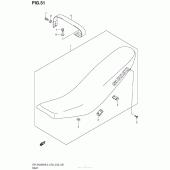 Схема узла: Сиденье для Suzuki DR-Z400 DR-Z400SM