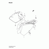 Схема узла: Боковые панели для Suzuki DR-Z400 DR-Z400S