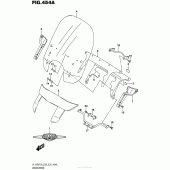 Схема вузла: Вітрове скло для Suzuki VL1500 Boulevard C90T