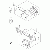 Схема вузла: Поворотники (Model k1 e24, model k2 p9) для Suzuki DR200 DR200SE