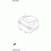 Схема вузла: Задній кофр (Опція) для Suzuki DL1000 V-Strom