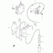 Схема вузла: Електроустаткування для Suzuki GSX-R400
