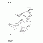 Схема узла: Заднее крыло (Vzr1800ufl2 e19) для Suzuki VZR1800 Intruder M1800R/ Boulevard M109R