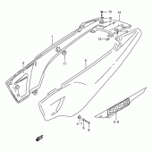 Схема вузла: Бічні панелі для Suzuki DR800
