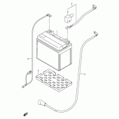 Схема вузла: Акумулятор для Suzuki GSX-R750