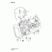Схема узла: Радиатор для Suzuki VS800 Boulevard S50