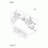 Схема вузла: Задній гальмівний супорт (Gsf650k7/uk7/sk7/suk7/k8/uk8/sk8/suk8) для Suzuki GSF650 Bandit