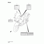 Схема узла: Информационные наклейки для Suzuki DL1000 V-Strom