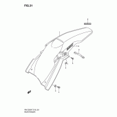 Схема вузла: Заднє крило для Suzuki RM-Z250
