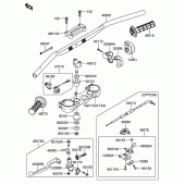 Схема вузла: Кермо & Тросики для Suzuki RM-Z250