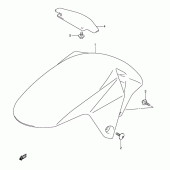 Схема вузла: Переднє крило (Model k3) для Suzuki SV1000