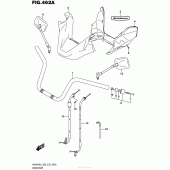 Схема вузла: Кермо & Тросики (An400Al6 E33) для Suzuki AN400 Burgman (EU analogue of SkyWave)