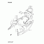 Схема узла: Задний подседельный обтекатель (Sv650sl0/sul0/sal0/sual0) для Suzuki SV650