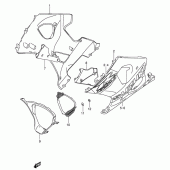 Схема вузла: Нижній обтічник (Gsx-r1000k4 1tx) для Suzuki GSX-R1000