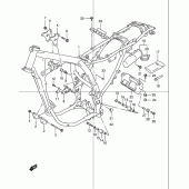 Схема узла: Рама (Model k2/k3/k4/k5) для Suzuki DR650 DR650SE
