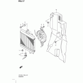 Схема узла: Радиатор для Suzuki UH125 Burgman