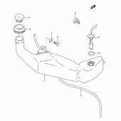 Схема вузла: Бак масляний для Suzuki RGV250