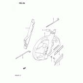 Схема вузла: Вилка передньої осі для Suzuki DR650 DR650R