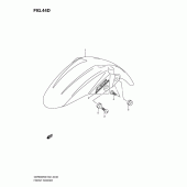 Схема вузла: Переднє крило (Model l0) для Suzuki GSR600