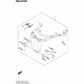 Схема вузла: Центральна підставка для Suzuki DL650 V-Strom