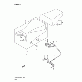 Схема вузла: Сидіння (Sv650sul2 e24) для Suzuki SV650