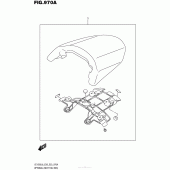 Схема узла: Заглушка сиденья пассажира для Suzuki VZ1500 Boulevard M90