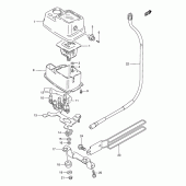 Схема узла: Спидометр (Model n p9, model r p31) для Suzuki TS125
